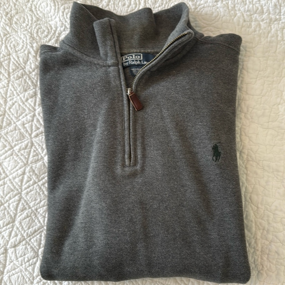 Men’s Polo by Ralph Lauren, L/S quarter zip pullover, 100% cotton